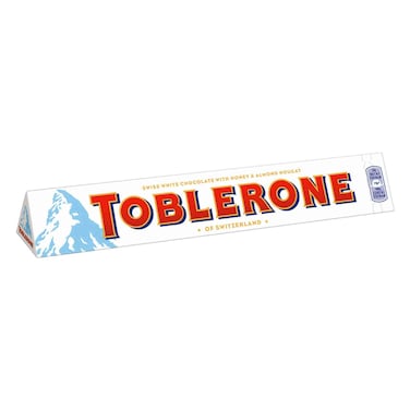 Toblerone Honey And Almond Nougat Swiss White Chocolate 100G