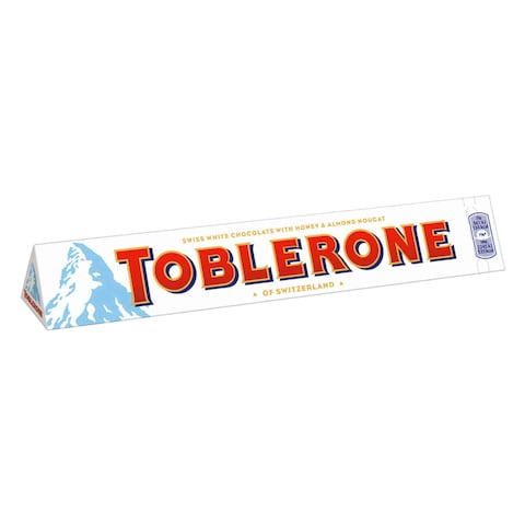 Toblerone Honey And Almond Nougat Swiss White Chocolate 100G