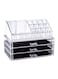 Generic 3-Drawer Cosmetic Organizer Clear/Black