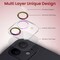 Moxedo Camera Lens Protector, 9H Tempered Glass, Scratch Resistant Aluminum Alloy Frame Camera Cover Screen Protector Compatible for iPhone 11/12 Mini 5.4 inch (MODERN COLORFUL)