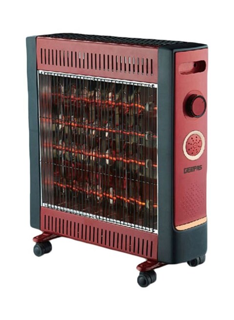 Geepas Quartz Heater 2200W Gqh9108 Red