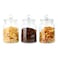 Glass Jar with Glass Lid 1100ml 3 PCS