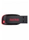 Sandisk Cruzer Blade USB 2.0 Flash Drive 16Gb Black/Red