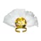 Shade Of Gold Feathered Tiaras 2Pcs/Pk