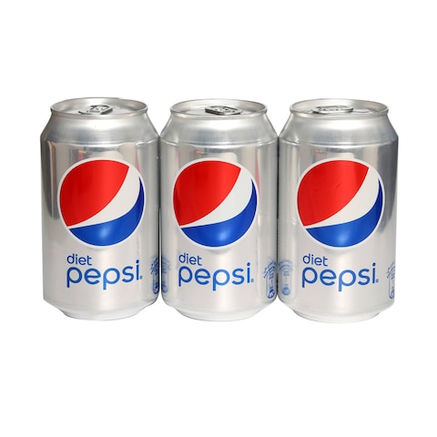 Pepsi Cola Diet Soft Drink Can 330ml&times;6