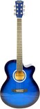 Mike Music 40 inch Acoustic Guitar with bag and strap (40, blue glossy)