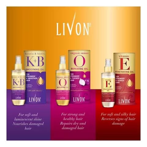 LIVON KERATIN&amp;BIOTN SHINE OIL 100ML