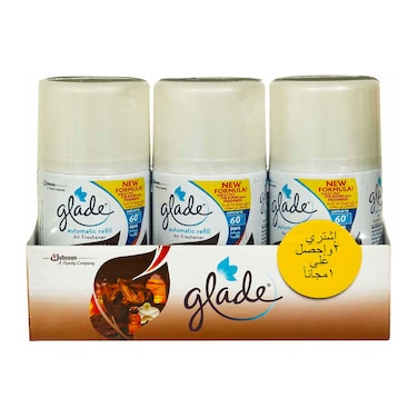 عبوة معطر جو اعادة تعبئة العود للجهاز الاتوماتيكي من جليد، 269 مل،3 قطع