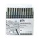 Uniball Drawing Pen Pin Fine Linernbsp Black Pack of 12