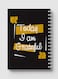 Lowha Spiral Notebook With 60 Sheets And Hard Paper Covers With Today I Am Grateful Design, For Jotting Notes And Reminders, For Work, University, School
