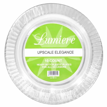 طيبة لوميير أطباق بلاستيك - 10 أطباق