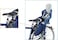 ITG Mogoo Bicycle Rear Carrier Mounted Baby Seat, Blue, Child Rear Bicycle Seat Gh523, Bike Seat Safety Seat Adjustable Child Bike Carrier Seat For Bicycle