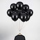AnnoDeel 50pcs 12inch Black Balloons Black Latex Balloons Decorations for Wedding Halloween Birthday Party Supply
