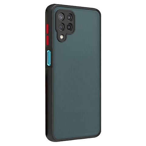 Protective Matte Case Cover For Samsung A12 Black