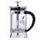 Biggdesign French Press Coffee and Tea Maker Borosilicate Glass Coffee Press Stainless Steel Filter Durable and Heat Resistant Silver (600 ml 20 oz)