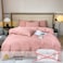 Deals For Less Luna Home Premium Quality Queen/Double Size 6 Pieces, Duvet Cover Set, Old Pink