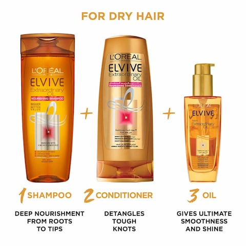 L&#39;Oreal Paris Elvive Extraordinary Oil Shampoo For Dry Hair 400ml