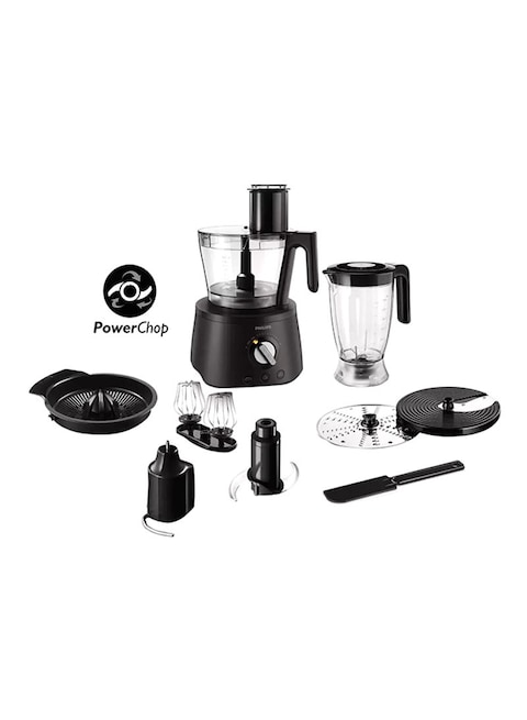 Philips - Countertop Food Processor 1300W HR7776 Black