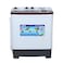 Geepas 7.0 KG Twin Tub Semi-Automatic Washing Machine- GSWM18041  Fully Knob Control and Semi-Automatic Top Load Washing Machine