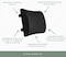 Lumbar Support Pillow - Ergonomic Memory Foam for Back Support and Pain