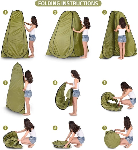 Pop Up Privacy Tent, Instant Portable Outdoor Shower Tent, Camp Toilet, Changing Room, Rain Shelter