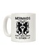 muGGyz Printed Ceramic Coffee Mug White