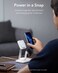 ESR Halolock 3-In-1 Wireless Charger With Cryoboost, Compatible With Magsafe Charger Stand, Phone-Cooling Fast Charging Compatible With iPhone 14/13/12, Airpods Pro/3/2, With Adapter, Arctic White