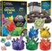 National Geographic Mega Crystal Growing Lab, Grow 6 Vibrant Crystals Fast (3-4 Days), With Light-Up Display Stand, Learning Guide, 4 Genuine Crystal Specimens, An Science Kit