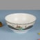 Ramadan design Porcelain Bowls Set of 6 Bowls for soup， Cereal, Salad, Fruit,  Snacks, Ramen, Noodle, Dessert -  White and green(L8*-W-15*H-6.5CM)