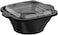 COSMOPLAST 50PCS SQUARE MICROWAVE BOWLS 32OZ WITH CLEAR LIDS (PACK OF 5)