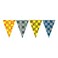 Harry Potter Hogwarts Houses Themed Triangle Paper 9 Flag Banner Multicolour 2.3m