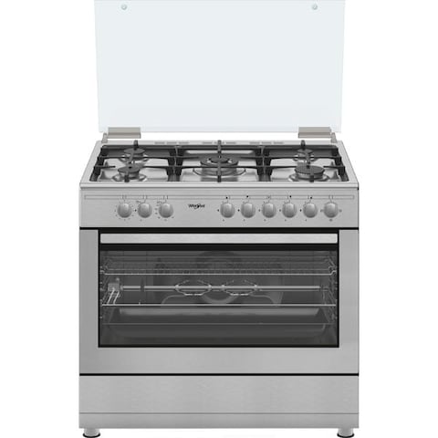 Whirlpool Freestanding 5 Burner Gas Cooker, 90x60cm, WM9GC1KCX/MEA