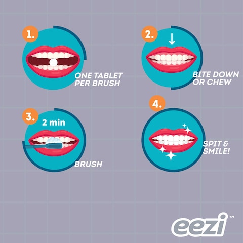 Eezi Toothpaste Tablet Herbal Protection Fresh Mint 6039s