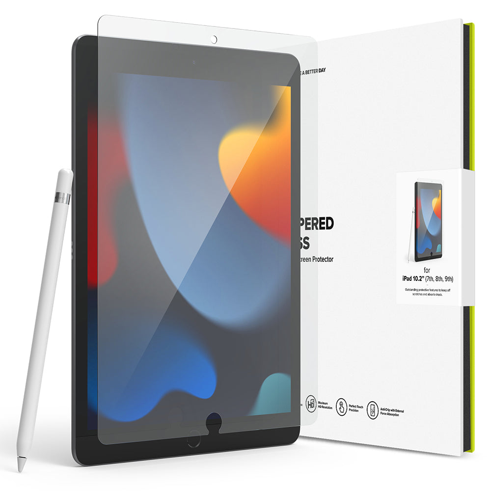 Ringke  - iPad 9th 2021 10.2&quot; / 7th / 8th Screen Protector-  Invisible Defender Full Coverage