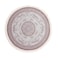 In House Velvet Turkish Round Decorative Carpet - Brown - 120x120cm