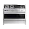 Smeg Classica Gas Cooker A3-81 Silver/Black 120cm