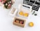 Red Dot Gift 2 Cavities Kraft Paper Cupcake Box With Inserts Cupcake Containers Bakery Cake Carriers For Home Dessert Shop (Marble, 10)