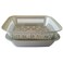 Gab Plastic Rectangular Colander with Bowl - Silver, 36 x 27cm