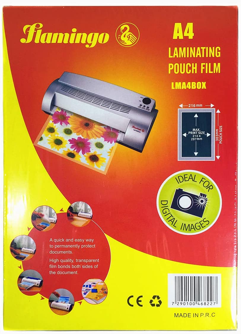 Generic High Gloss Crystal Clear Laminating Pouch Lamination Film, A4 Size [Os-Eq009-02]