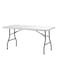 Foldable Rectangular Table White/Black