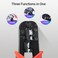 Vention RJ45 Crimping Tool Network Cable Crimper Cutting Tools Kits Crimping Stripper Punch Down RJ45, RJ12, RJ11 Ethernet Cable