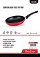 Delcasa 30cm Non Stick Fry Pan Ceramic Coating Healthier Ceramic Chemical Free Non-Stick Heat Resistant Exterior Double Layer Coating, Dc1106, Red