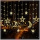 Moon &amp; Star Shape LED Light String , Waterproof Decorative Light for Indoor &amp; Outdoor.