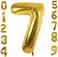 Markq 40 inch Number Balloons, Large Gold Foil Helium Balloons for Anniversary Wedding Birthday Party Decoration Supplies (Number 7)