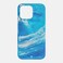 BodyGuardz Carve Marble designed for iPhone 15 Pro MAX case cover compatible with MagSafe with Lanyard - Blue/White