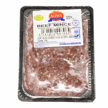 Alpha Beef Mince 500g