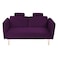 In House Rosela 2 In 1 Sofabed Velvet Upholstered - Dark Purple