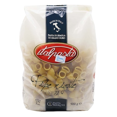 Italpasta Pipe Rigate Pasta No. 72 500g