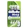 Gillette Blue 3 Sensitive Disposable Green 3 Razors