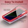Moxedo Glass Screen Protector Privacy HD 10x Military Grade Protection with Easy Installation Frame Compatible for iPhone 14 6.1 inch